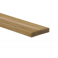 Lame terrasse bois en pin vert KUHMO2, L.240 x l.14.5 cm x Ep.27mm - WOOD 2 WOOD