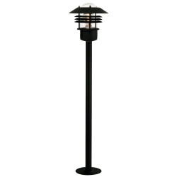 Potelet extérieur bord de mer E27 max 60W noir, Vejers NORDLUX de marque NORDLUX, référence: J9981400