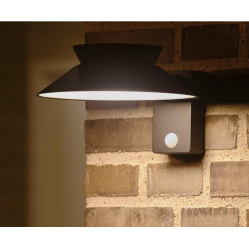 Applique solaire avec détecteur, 400 Lumens, Justina noir NORDLUX - NORDLUX