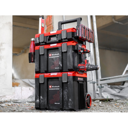 Lot de 2 rails latéraux - E-Case - pour mallettes SEALED - charge 12 kg par rail - EINHELL 