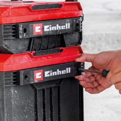 Lot de 2 rails latéraux - E-Case - pour mallettes SEALED - charge 12 kg par rail - EINHELL