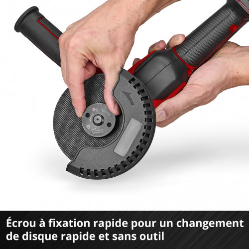 Meuleuse d’angle sans fil - Professional TP-AG 18/125-11 Q Li BL-Solo 18 V - 125 mm - 1100 W - EINHELL 