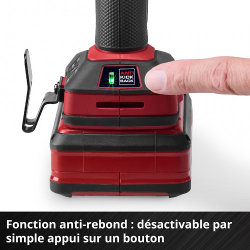 Perceuse-visseuse à percussion sans fil - Professional TP-CD 18/70-C Li-i BL-Solo 18 V - 70 Nm - Brushless - EINHELL 