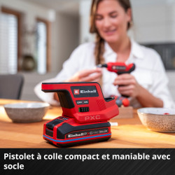 Pistolet à colle sans fil - TE-CG 18/7 Li-Solo 18 V - 180 °C - bâtons Ø 7 mm - EINHELL 