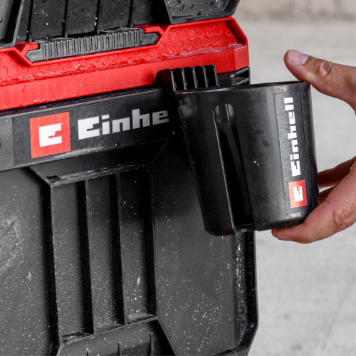 Porte-bidon - E-Case - pour rail latéral E-Case SEALED - charge 1 kg - EINHELL 