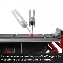 Scie circulaire sur table sans fil - TE-TS 36/10 T Li-Solo 36 V - lame 254 mm - coupe 89 mm - EINHELL 