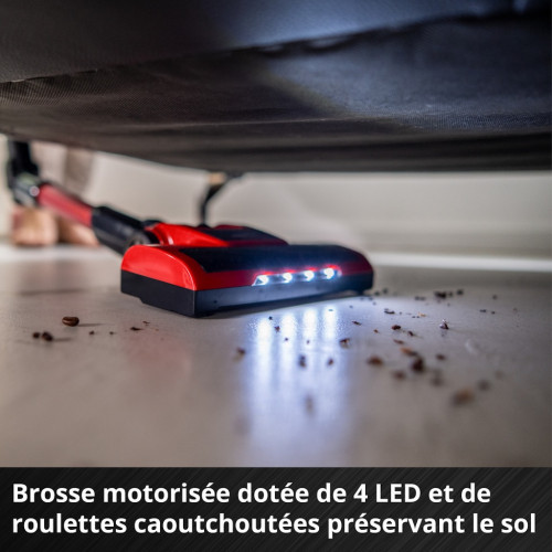 Aspirateur balai sans fil - TE-SV 18 Li-FLX-Solo 18 V - 2-en-1 - tube articulé - EINHELL 