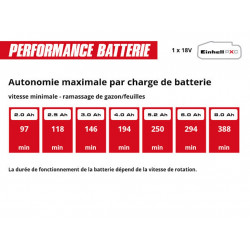 Ramasse-feuilles sans fil - GE-GC 18/55 Li E-Solo 18 V - largeur 55 cm - sac 100 L - EINHELL 