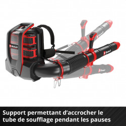 Souffleur de feuilles dorsal sans fil - Professional GP-LB 36/280 Li E BL-Solo 36 V - 280 km/h - 1200 m³/h - EINHELL