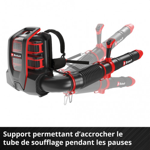 Souffleur de feuilles dorsal sans fil - Professional GP-LB 36/280 Li E BL-Solo 36 V - 280 km/h - 1200 m³/h - EINHELL 