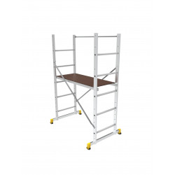 Échafaudage aluminium - Pratico - hauteur de travail 3 m - charge max. 150 kg de marque CENTAURE , référence: B10122500
