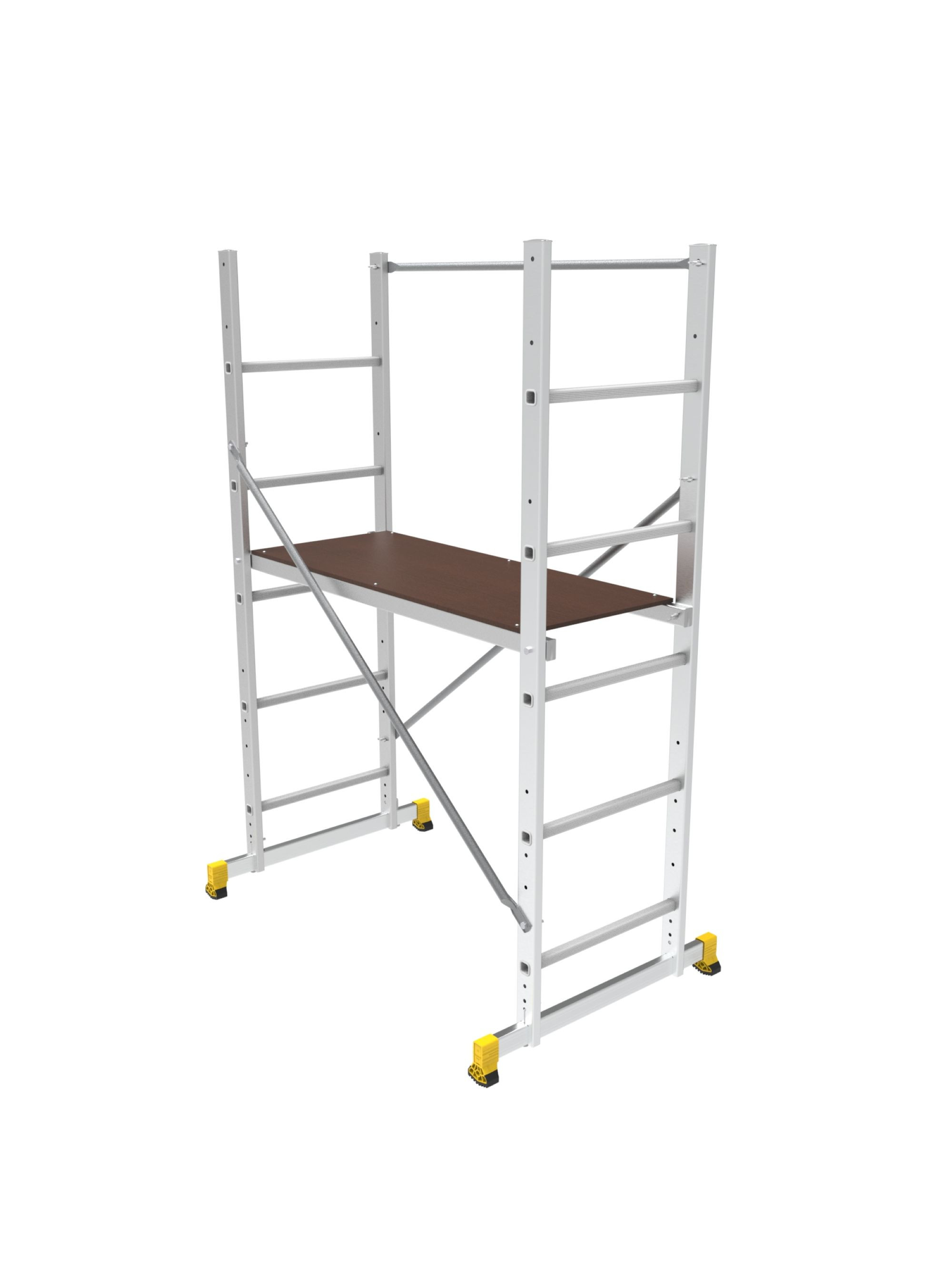 Échafaudage aluminium - Pratico - hauteur de travail 3 m - charge max. 150 kg