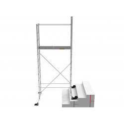 Échafaudage aluminium - B5 - hauteur de travail 4,60 m - charge max. 150 kg - CENTAURE 