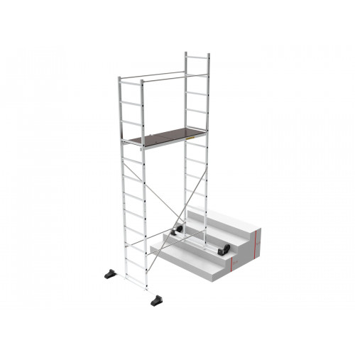Échafaudage aluminium - B5 - hauteur de travail 4,60 m - charge max. 150 kg - CENTAURE 