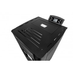 Poêle à granulés - AIRE King 10 - 9,89 kW - jusqu’à 245 m³ - réservoir 15 kg - noir - Eider Biomasa