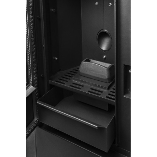 Poêle à granulés - AIRE King 10 - 9,89 kW - jusqu’à 245 m³ - réservoir 15 kg - noir - Eider Biomasa