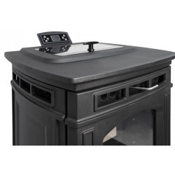 Poêle à granulés en fonte - AIRE Máxima Fundición - 10 kW - jusqu’à 230 m³ - réservoir 15 kg - Eider Biomasa