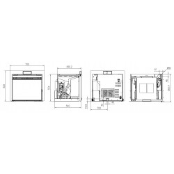 Insert à granulés canalisable - AIRE Insert Canalizada - 12,17 kW - jusqu’à 280 m³ - réservoir 15 kg - Eider Biomasa