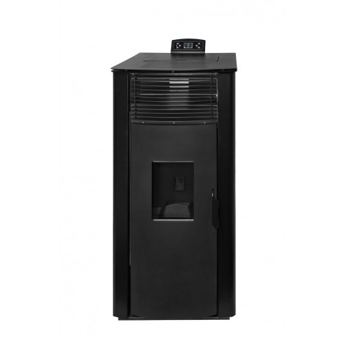 Poêle à granulés canalisable - AIRE Gyda Canalizada - 14,95 kW - jusqu’à 340 m³ - réservoir 15 kg - noir et blanc - Eider Biomasa
