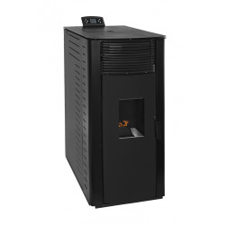 Poêle à granulés canalisable - AIRE Gyda Canalizada - 14,95 kW - jusqu’à 340 m³ - réservoir 15 kg - noir de marque Eider Biomasa, référence: B10124700