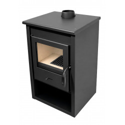 Poêle à bois - AIRE Minerva 9,7 kW - rendement 78 % - volume chauffé 240 m³ de marque Eider Biomasa, référence: B10125100