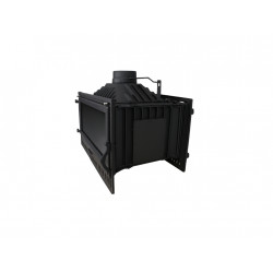 Foyer à bois double face - AIRE Hogar 90 - 12,7 kW - rendement 78 % - 315 m³ - Eider Biomasa