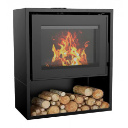 Poêle à bois - AIRE Sunny 11,8 kW - rendement 78 % - 295 m³ de marque Eider Biomasa, référence: B10125600