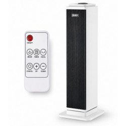 Chauffage soufflant céramique - Ruby TMD 2400 - 2400 W - oscillation 70° - télécommande - Ruby
