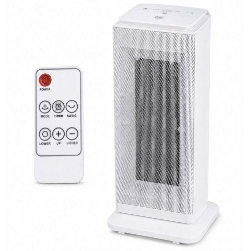 Chauffage céramique sur table - TMD-2000 - 2000 W - 3 modes - oscillant - télécommande - Ruby