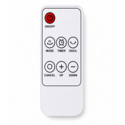 Chauffage céramique sur table - TMD-2000 - 2000 W - 3 modes - oscillant - télécommande - Ruby