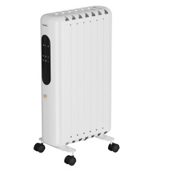 Radiateur à bain d’huile - Oria 1500 W - écran LED - thermostat digital - minuterie - Supra