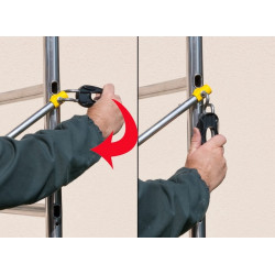 Échafaudage aluminium - Speed’Up XL - hauteur de travail 6,70 m - charge max. 150 kg - CENTAURE 