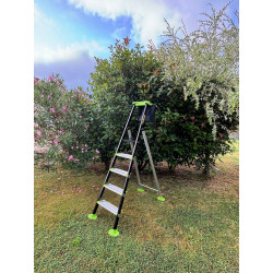 Escabeau de jardin - Garden Step 5 marches - hauteur d’accès max. 3,06 m - aluminium - CENTAURE 