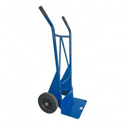 Diable de manutention en acier bleu - 1070 x 510 mm - roues caoutchouc 250 mm - charge 250 kg de marque GUITEL POINT M, référence: B10129200