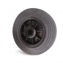 Roue en caoutchouc noir - Ø 160 mm - roulement à rouleaux 20 x 60 mm - charge 175 kg de marque GUITEL POINT M, référence: J10130200