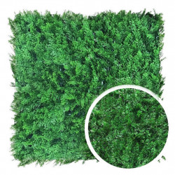 Feuillage artificiel - imitation Thuya - 1 x 1 m - occultation 90 % - clips intégrés de marque France Green, référence: J10134900
