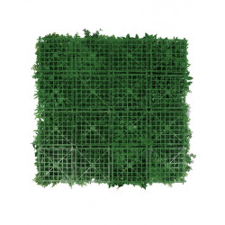 Feuillage artificiel - imitation Ficus 1 x 1 m - occultation 90 % - clips intégrés - Lm Green
