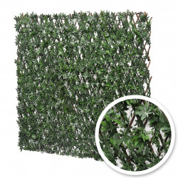 Treillis extensible - avec feuillage artificiel imitation vigne vierge - hauteur 1 m - largeur 2m de marque Lm Green, référence: J10135300
