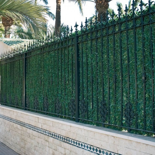 Haie artificielle - Luxe 110 brins - rouleau 1x3 m - vert bi-ton - Lm Green