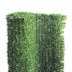 Haie artificielle - 126 brins - rouleau 1x3 m - vert bi-ton foncé de marque Lm Green, référence: J10136500