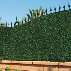 Haie artificielle - 126 brins - rouleau 1x3 m - vert bi-ton foncé - Lm Green