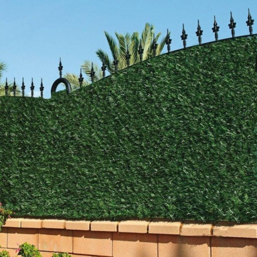 Haie artificielle - 126 brins - rouleau 1x3 m - vert bi-ton foncé - Lm Green
