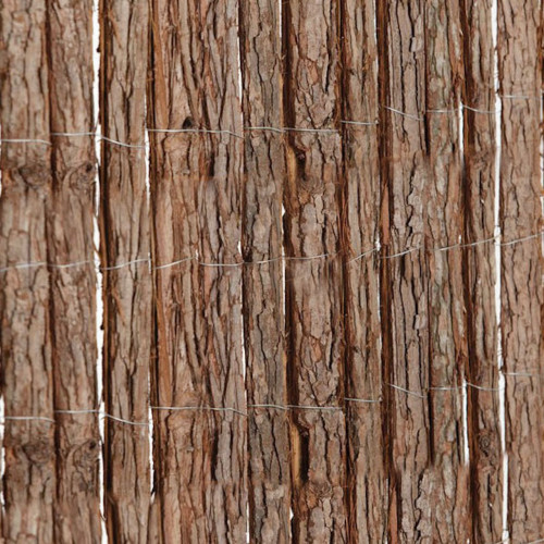 Clôture naturelle en écorce de pin - 1 x 5 m - occultation 80 % - lames 20 mm - Lm Green