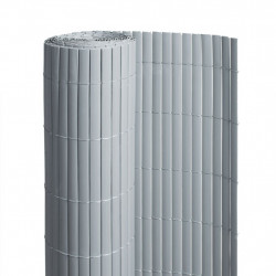 Canisse PVC - gris double face 1,20 x 3 m - occultation 90 % - lattes 16 mm de marque Lm Green, référence: J10138500