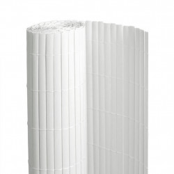 Canisse PVC - blanc double face 1 x 3 m - occultation 90 % - lattes 16 mm de marque Lm Green, référence: J10138800