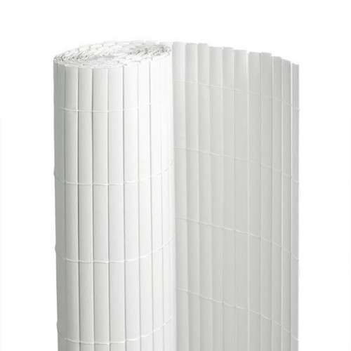 Canisse PVC - blanc double face 1 x 3 m - occultation 90 % - lattes 16 mm - Lm Green