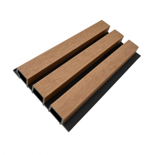 Lame de bardage composite - BARDEO36 - 340 x 17,55 cm - Effet claire-voie bicolore - Vis incluses - LAMEO
