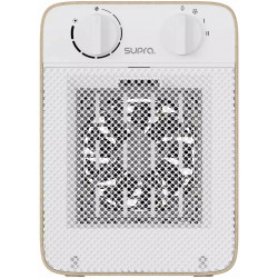 Chauffage soufflant céramique - Cerambois Essential - 1500 W - Effet bois - 2 puissances - Thermostat réglable - Silencieux de marque Supra, référence: B10140000