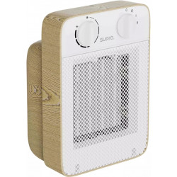 Chauffage soufflant céramique - Cerambois Essential - 1500 W - Effet bois - 2 puissances - Thermostat réglable - Silencieux - Supra