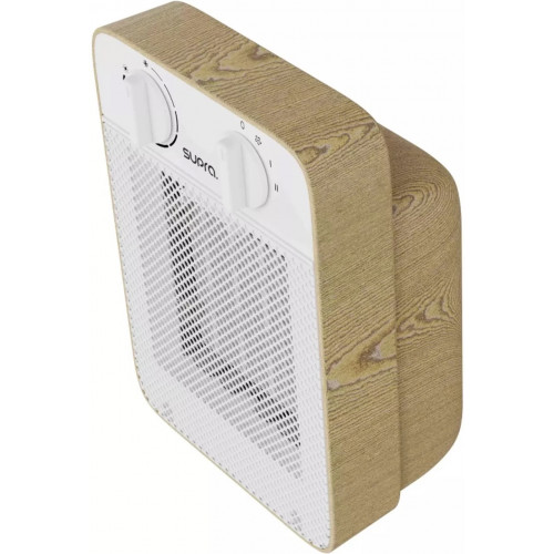 Chauffage soufflant céramique - Cerambois Essential - 1500 W - Effet bois - 2 puissances - Thermostat réglable - Silencieux - Supra